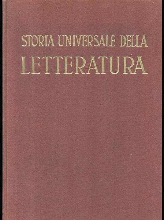 Storia universale della letteratura III - Giacomo Prampolini - copertina