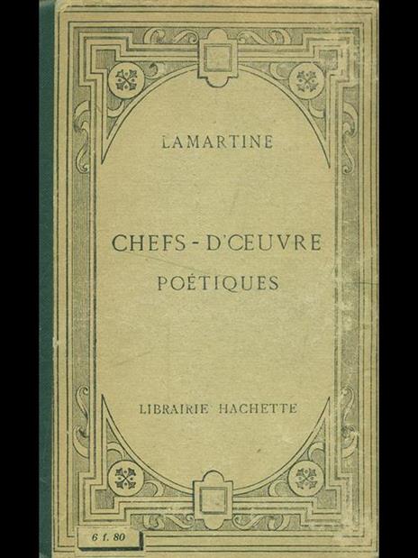 Chefs-d'oeuvre poetiques - Alphonse de Lamartine - copertina