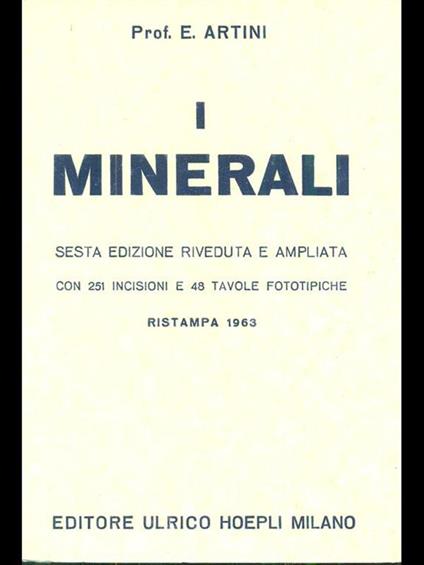 I minerali - copertina