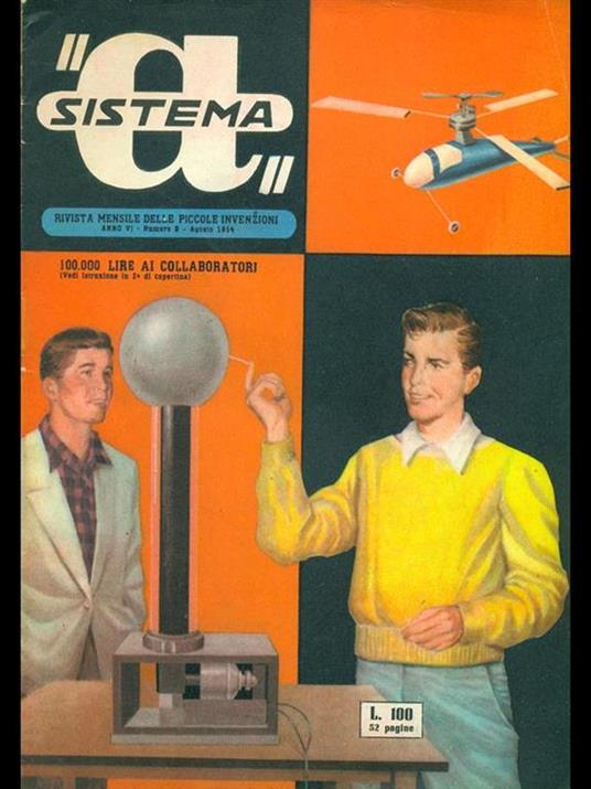 Sistema A n. 8/agosto 1954 - copertina