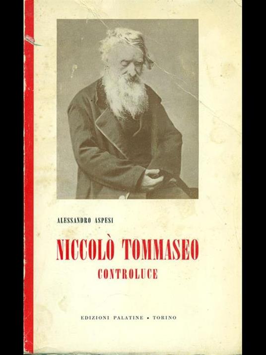 Niccolò Tommaseo controluce - Alessandro Aspesi - copertina