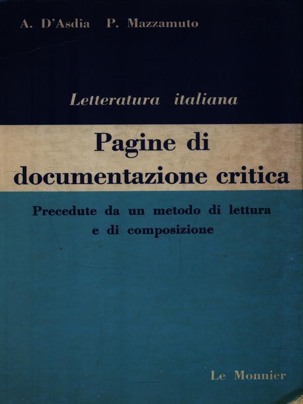 Pagine di documentazione critica