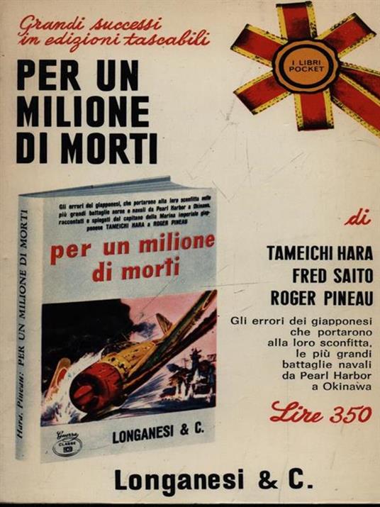 Per un milione di morti - Tameichi Hara - copertina
