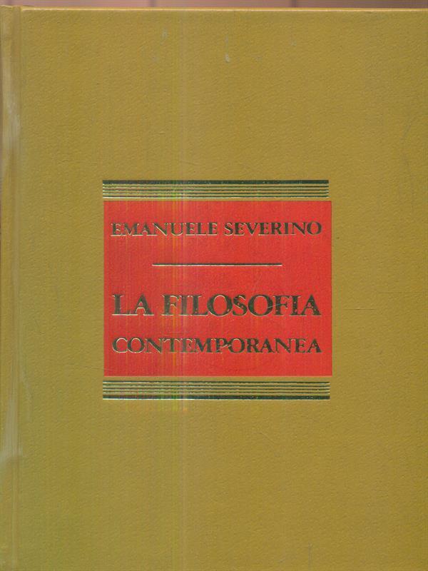 La filosofia contemporanea
