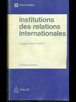 Institutions des relations internationales