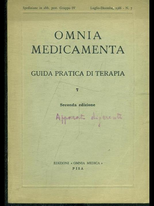 Guida pratica di terapia: Omnia medicamentavol. 7 - copertina