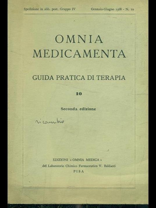 Omnia Medicamenta: guida pratica di terapiavol. 10 - copertina