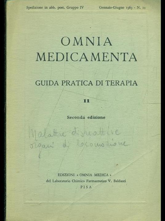 Omnia medicamenta: guida pratica di terapiavol. 11 - copertina