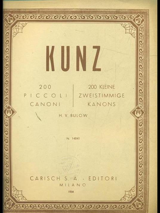 Kunz: 200 piccoli canoni - 8