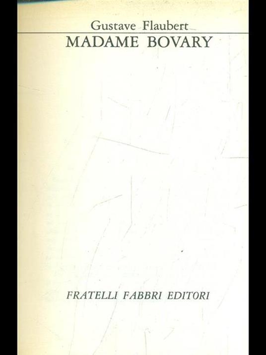 Madame Bovary - Gustave Flaubert - copertina