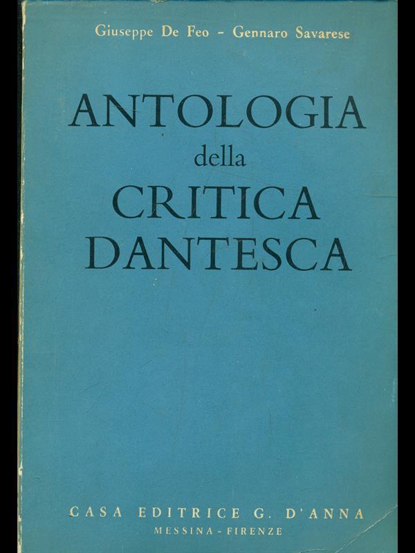 Antologia della critica dantesca