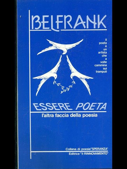 Essere poeta - Belfrank - copertina