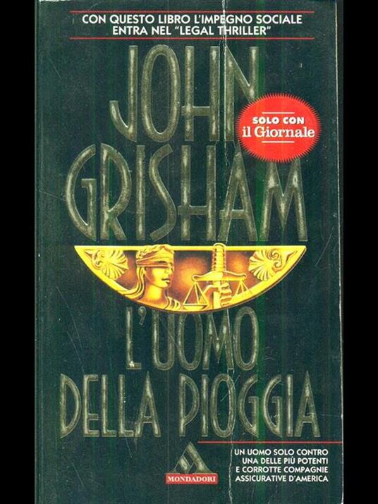 L' uomo della pioggia - John Grisham - copertina