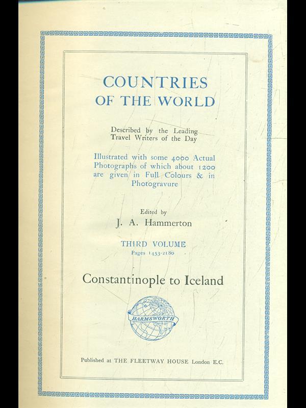 Countries of the world Vol. 3: costantinopole to Iceland