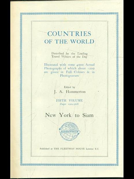 Countries of the world Vol. 5: New York to Siam - 3