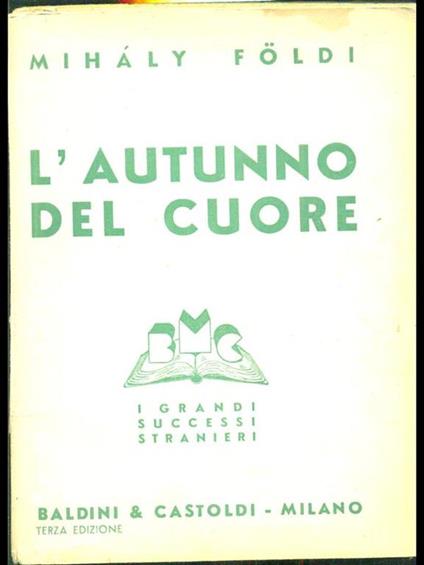 L' autunno del cuore - Mihàly Földi - copertina