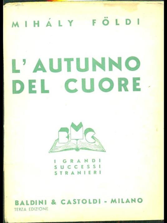 L' autunno del cuore - Mihàly Földi - copertina
