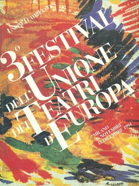 Dell'unione dei Teatri d'Europa - copertina