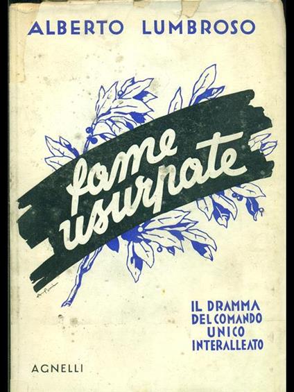 Fame usurpate - Alberto Lumbroso - copertina