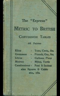 The Express metric into English conversion tables - 2