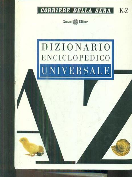 Dizionario enciclopedico universale - copertina