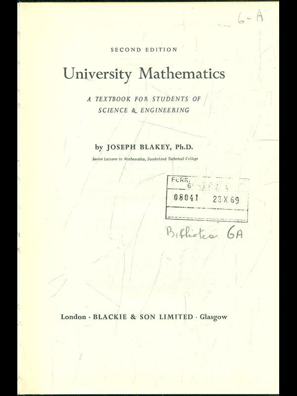 University Mathematics