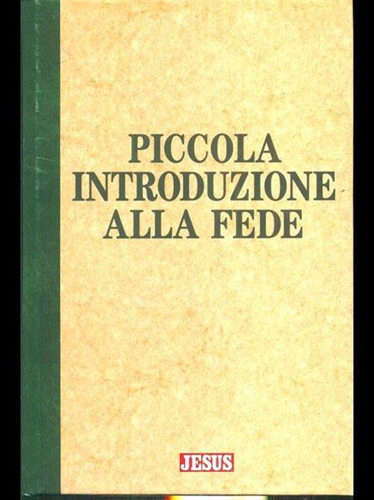 Piccola introduzione alla fede - copertina