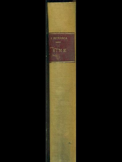 Rime - Francesco Petrarca - copertina