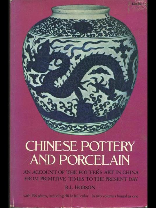 Chinese pottery and porcelain Vol. 1 - R. L. Hobson - copertina