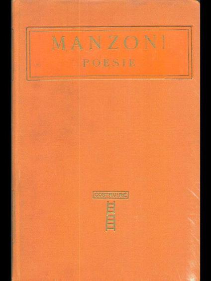 Poesie - Alessandro Manzoni - copertina
