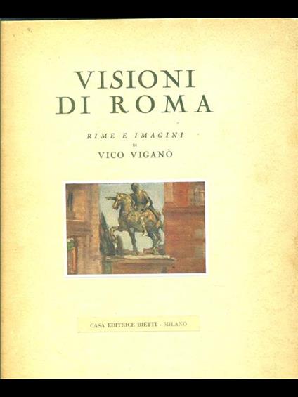 Visioni di Roma - Vico Vigano - copertina