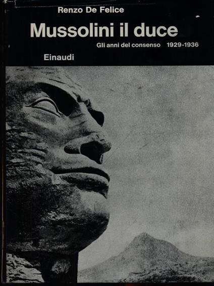 Mussolini il duce - Renzo De Felice - copertina