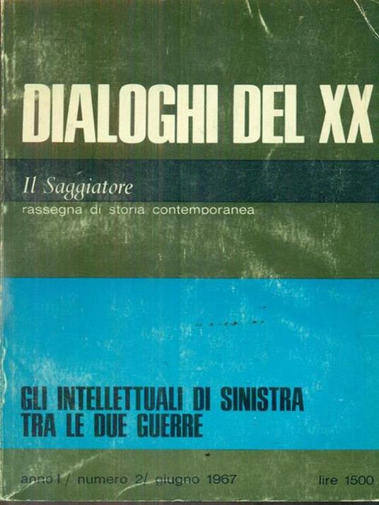 Dialoghi del XX n.1 aprile 1967 - copertina