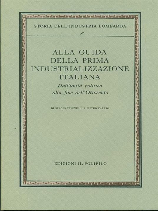 Storia dell'industria Lombarda vol.2 tomo1 - copertina