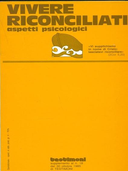 Vivere riconciliati - copertina