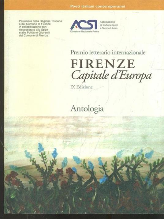 Premio letterario internazionale Firenze Capitale d'Europa- Antologia - copertina