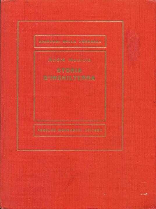 Storia d'Inghilterra - André Maurois - copertina