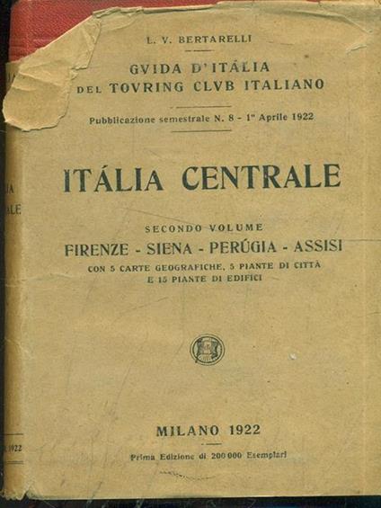 Italia centrale Vol. 2 - Luigi V. Bertarelli - copertina