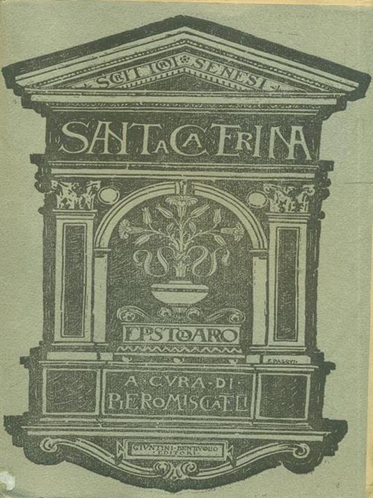 Epistolario Vol. 1 - Caterina da Siena (santa) - copertina