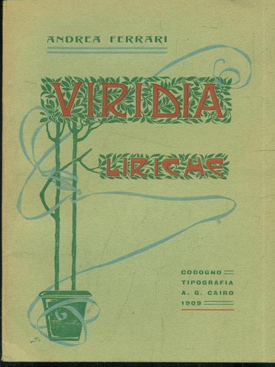 Viridia - Andrea Ferrari - copertina
