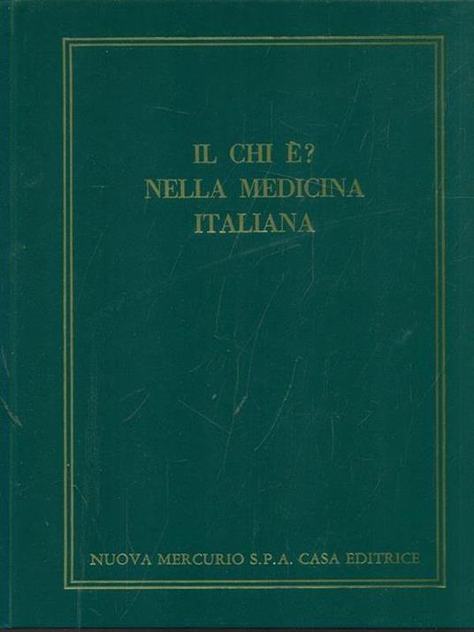 Il chi é? nella medicina italiana - copertina