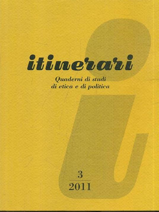Itinerari 3/2011 - copertina