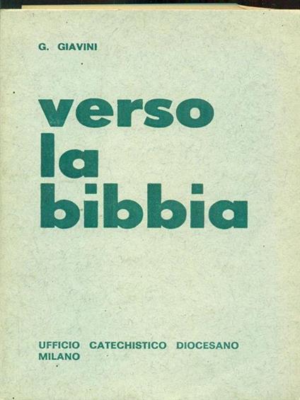 Verso la Bibbia - copertina