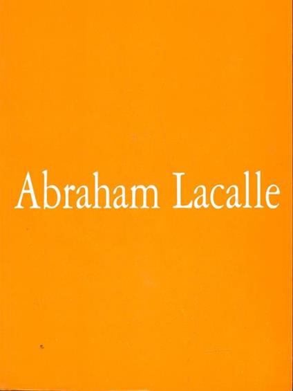 Abraham Lacalle - copertina