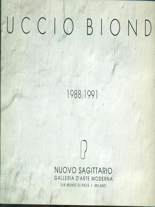 Uccio Biondi 1988-1991 - copertina