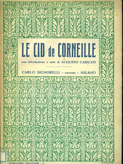 Le Cid de Corneille - Pierre Corneille - copertina