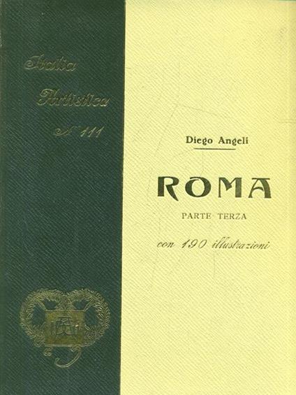 Roma parte terza - Diego Angeli - copertina