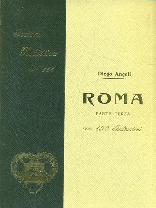 Roma parte terza - Diego Angeli - copertina