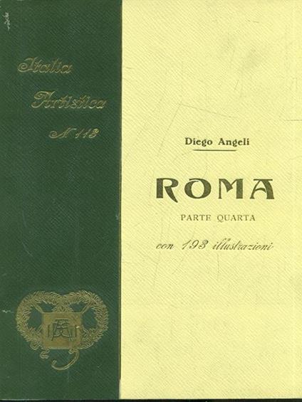 Roma parte quarta - Diego Angeli - copertina