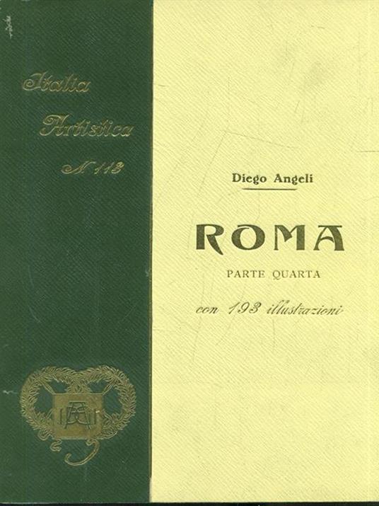Roma parte quarta - Diego Angeli - copertina